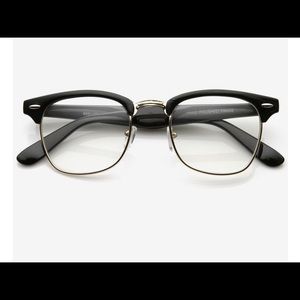 Black & Gold Optical Vintage clear Lens