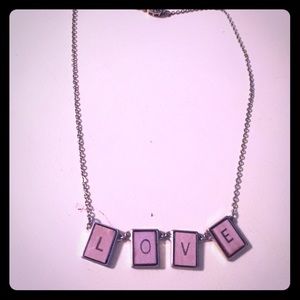 Lauren Conrad Love Scrabble Necklace