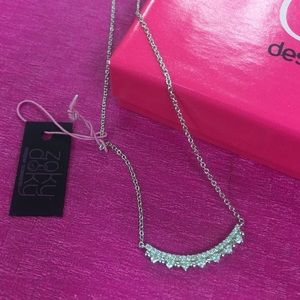 Our Eyelash CZ Necklace, NWT & Gift boxed