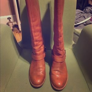 Coach leather riding boots