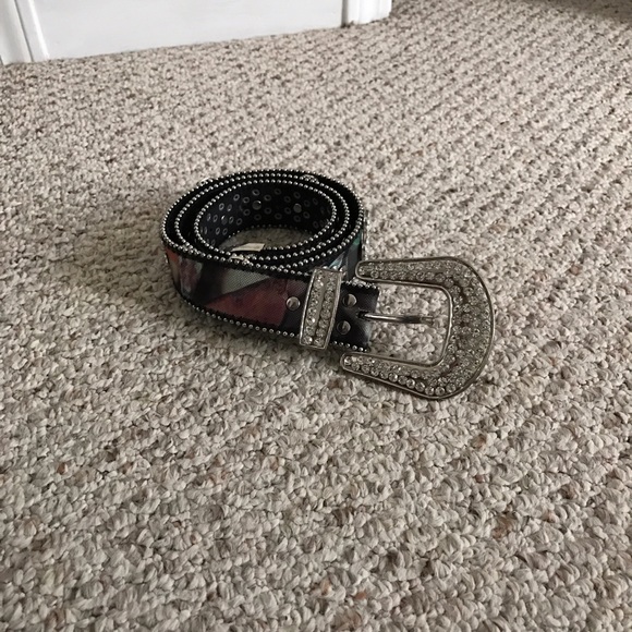 Western Camouflage & Bling Cross Belt