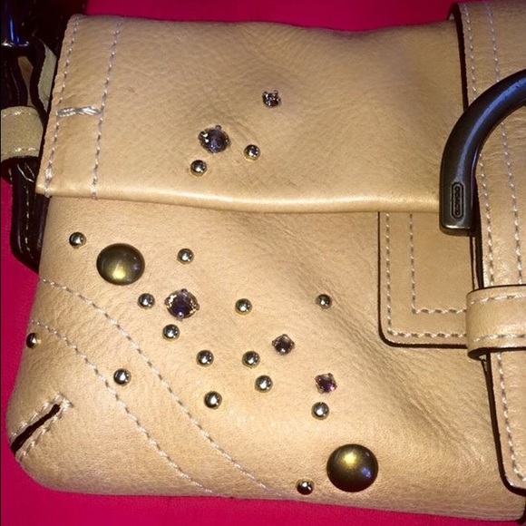 COACH SOHO STUDDED FLAP PURSE - Picture 1 of 4