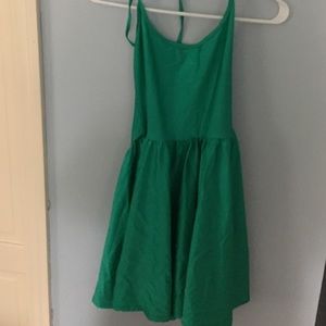 American apparel green skater dress