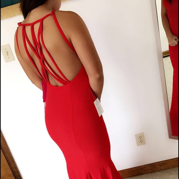 Red gown