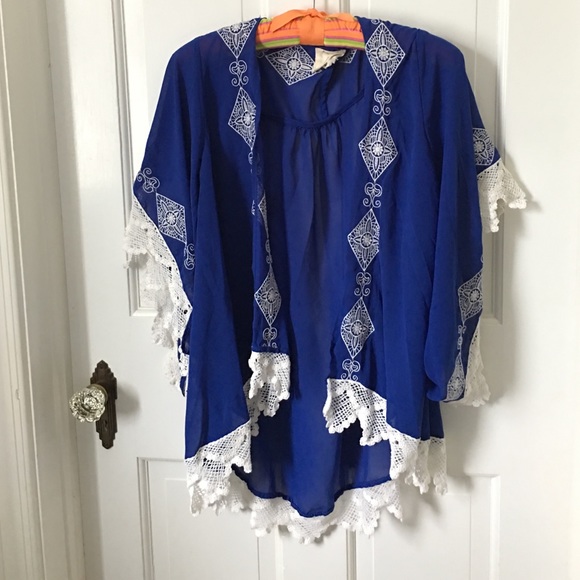 Blue kimono