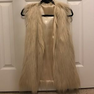 Faux fur vest