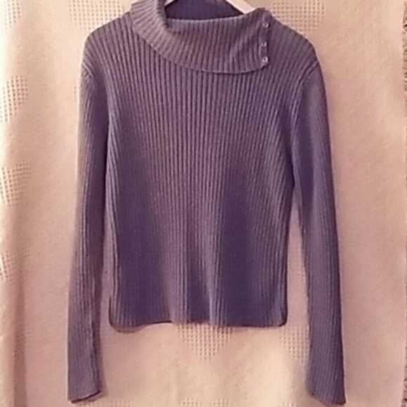 Faded Glory Blue Ribbed Sweater, M #0068