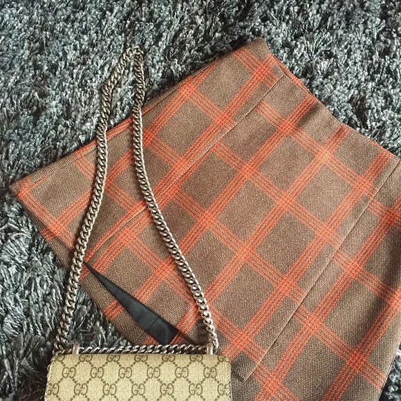 Plaided AA mini skirt