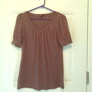 Taupe brown comfy top