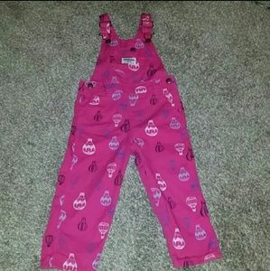2 pair 24 month oshkosh overalls girls