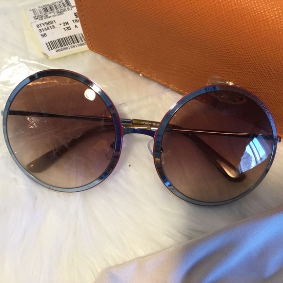 🆕TORY BURCH 57mm ROUND SUNGLASSES - Picture 2 of 4