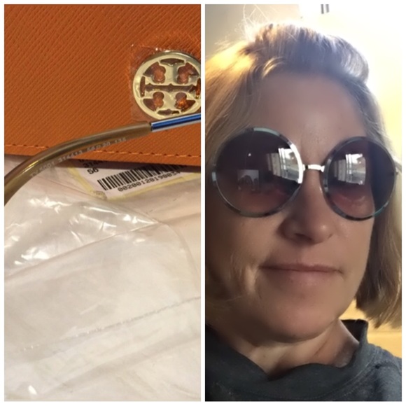🆕TORY BURCH 57mm ROUND SUNGLASSES - Picture 4 of 4