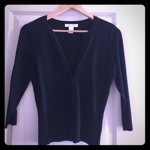 Black Fitted Sweater - super cute to layer!