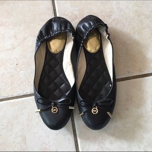 Michael Kors Black Ballet Flats
