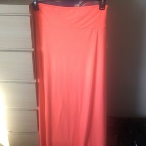 Coral Maxi Skirt