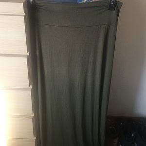 Forest green Maxi Skirt
