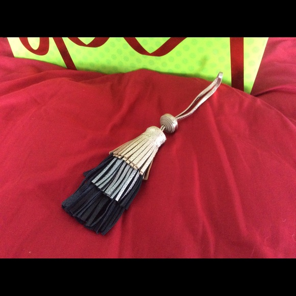Vince Camuto Tiered Leather Tassel Bag Charm