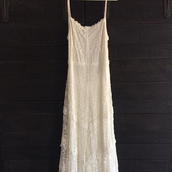White Lace Maxi Dress