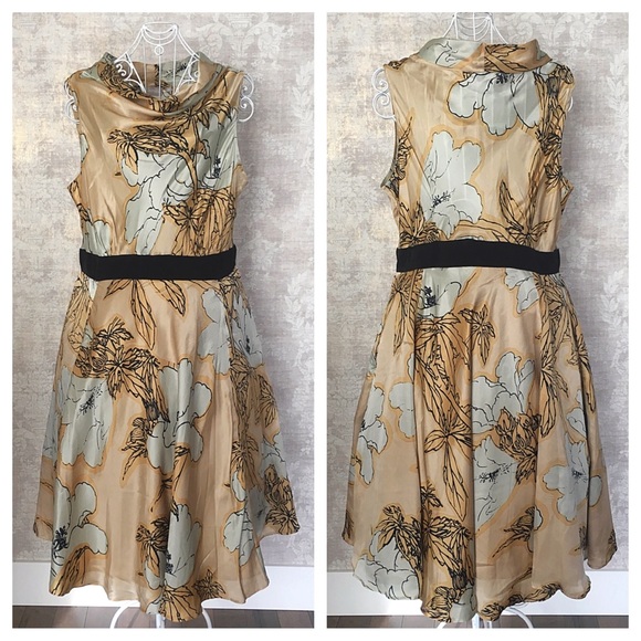 eshakti Dresses & Skirts - Sleeveless silk dress  ⭐Host Pick!⭐