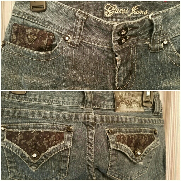 🌾GUESS JEANS EMBELLISHED LACE BOOTCUT