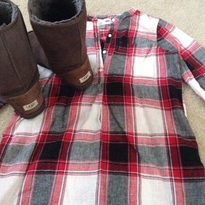Old Navy Flannel Tunic Dress