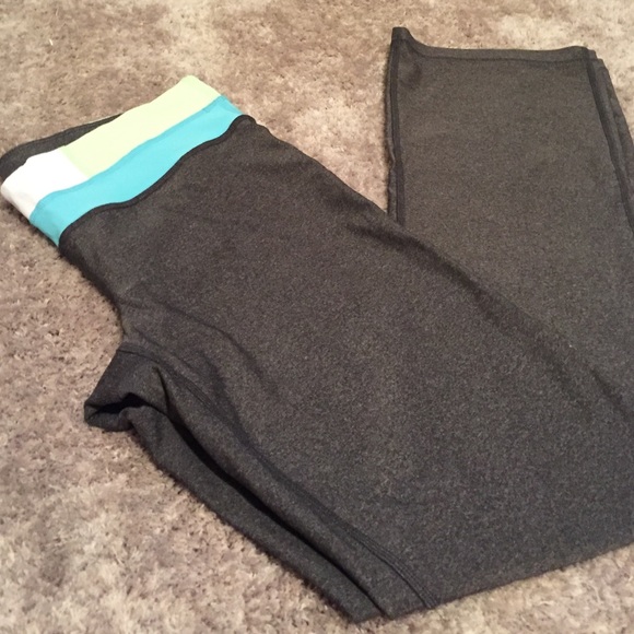 Full length straight cut athletic pant.