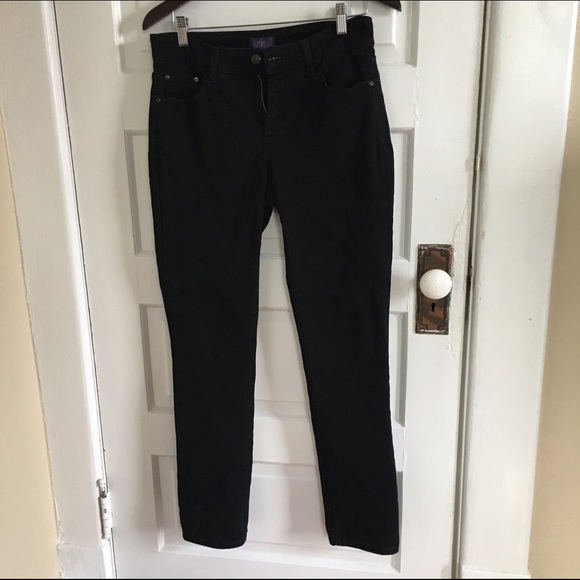 NYDJ black stretch leggings size 4