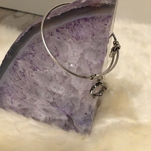 Alex and Ani crown charm bracelet