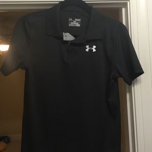 Boys under armor size YLH polo