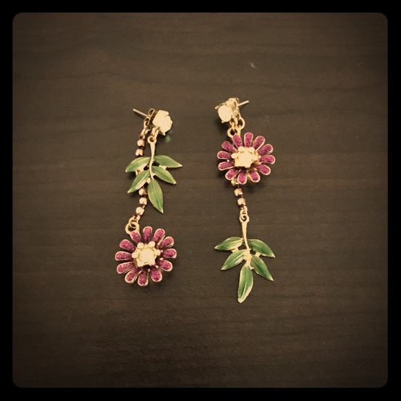 Betsey Johnson Floral Earrings