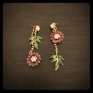 Betsey Johnson Floral Earrings