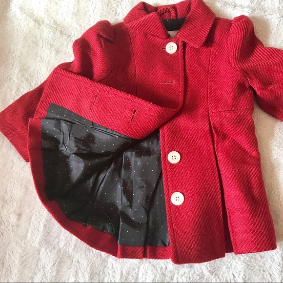 ๐2X HOST PICK๐ NWOT, Kids Red Coat - Picture 4 of 7