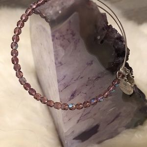 Rosy purple beaded Alex & Ani bracelet