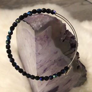 Black beaded Alex & Ani bracelet