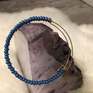 Pearly blue beaded Alex & Ani bracelet!