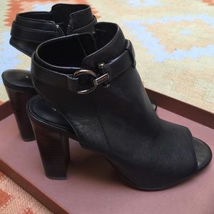 Coach Lafayette Sheep Calf Leather Black Slingback