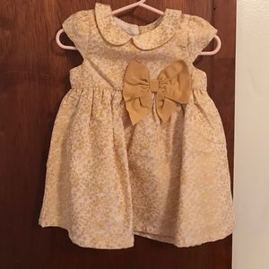 H&M Gold and White Party Dress