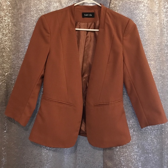 Fab'rik burnt orange blazer. Never worn.