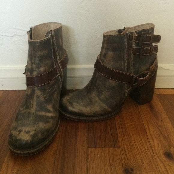 Free Bird distressed ankle booties