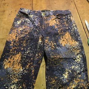 Peruvian Connection spatter ankle pants