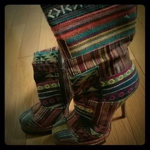 Tribal boots by Jeffrey Campbell