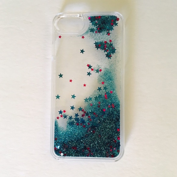 Blue Moving Glitter Iphone Case - Picture 1 of 2