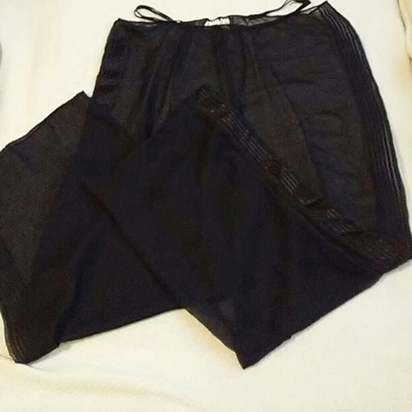 Sheer black lingerie pants small Victoria's Secret