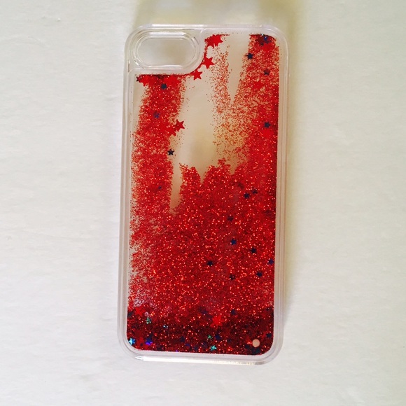 Red Moving Glitter Iphone Case - Picture 1 of 2