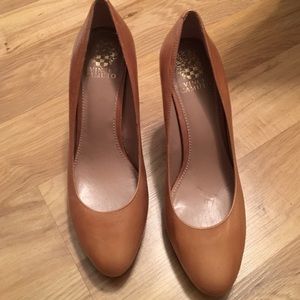 Camel colored Vince Camuto heels