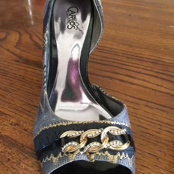 ๐ฃHost Pick๐ฃ Carlos Santana Gold & Grey Heels - Picture 4 of 5