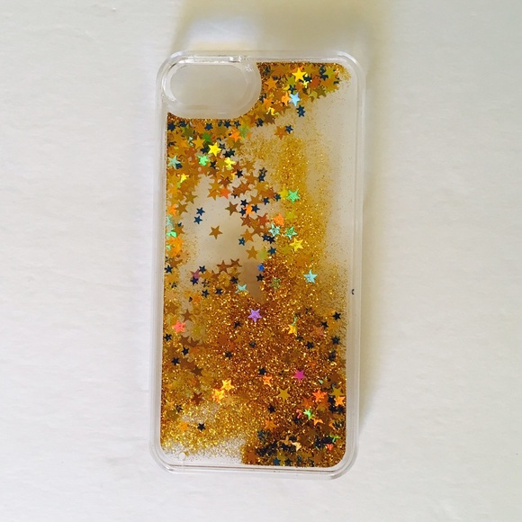 Gold Moving Glitter Iphone Case - Picture 1 of 2