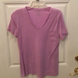 Large lavender v-neck