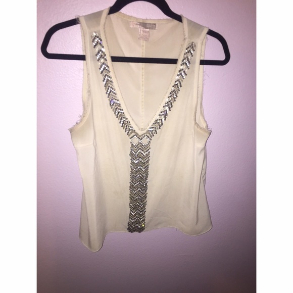 Sequined V-neck shirt 💎