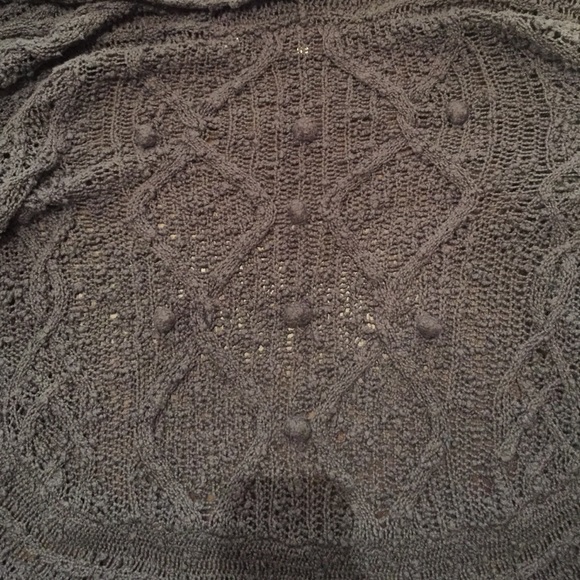 Anthropologie Knitted & Knotted Gray Cardigan - Picture 3 of 4